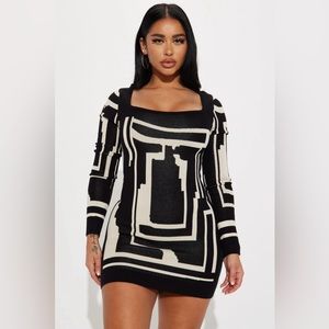 Black and Cream dress